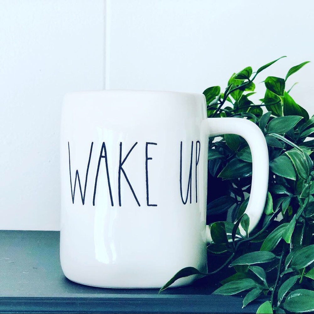 Rae Dunn wake up mug